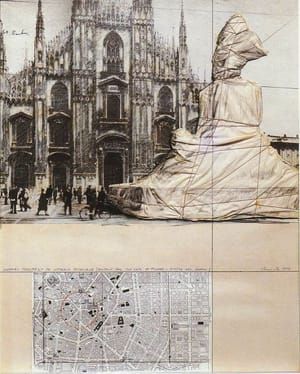 Artwork Title: Project for the wrapping on Milan Cathedral