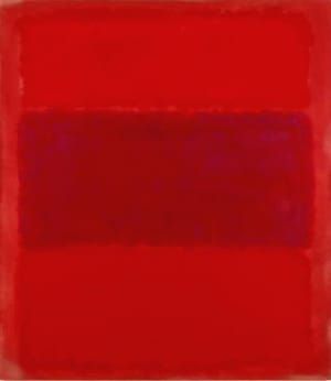 Artwork Title: No. 301 (red And Blue Over Red)
