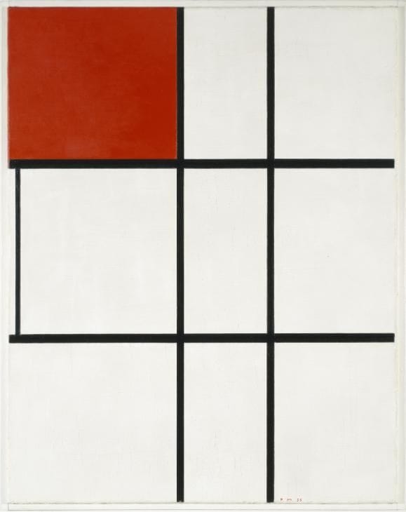 Artwork Title: Composition with Yellow, Blue, and Red (1937-1942)