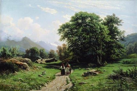 Artwork Title: Swiss Landscape