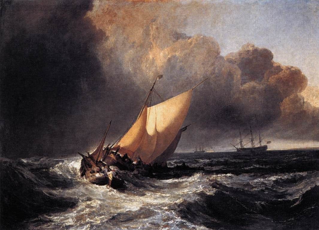Artwork Title: Dutch Boats In A Gale
