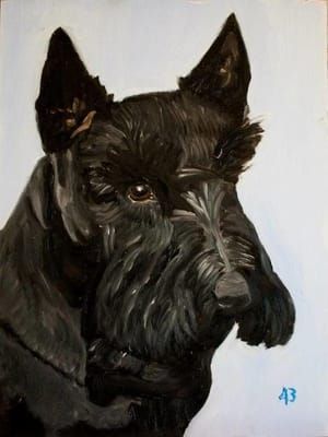 Artwork Title: Portrait of his dog Barney