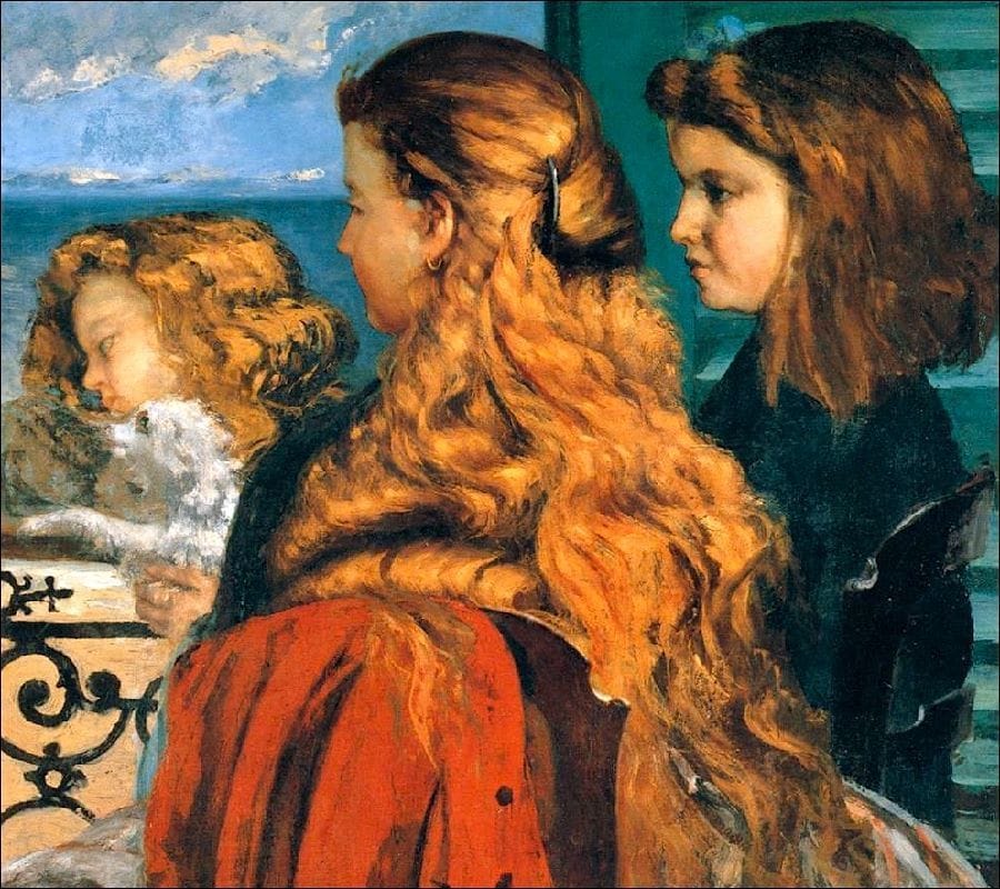 Artwork Title: Three english girls at a window