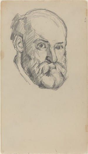 Artwork Title: Self Portrait/1882 graphite on wove paper, sketchbook page