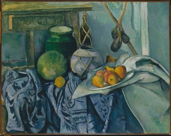 Artwork Title: Still life with ginger pot and eggplants (1890-1894)
