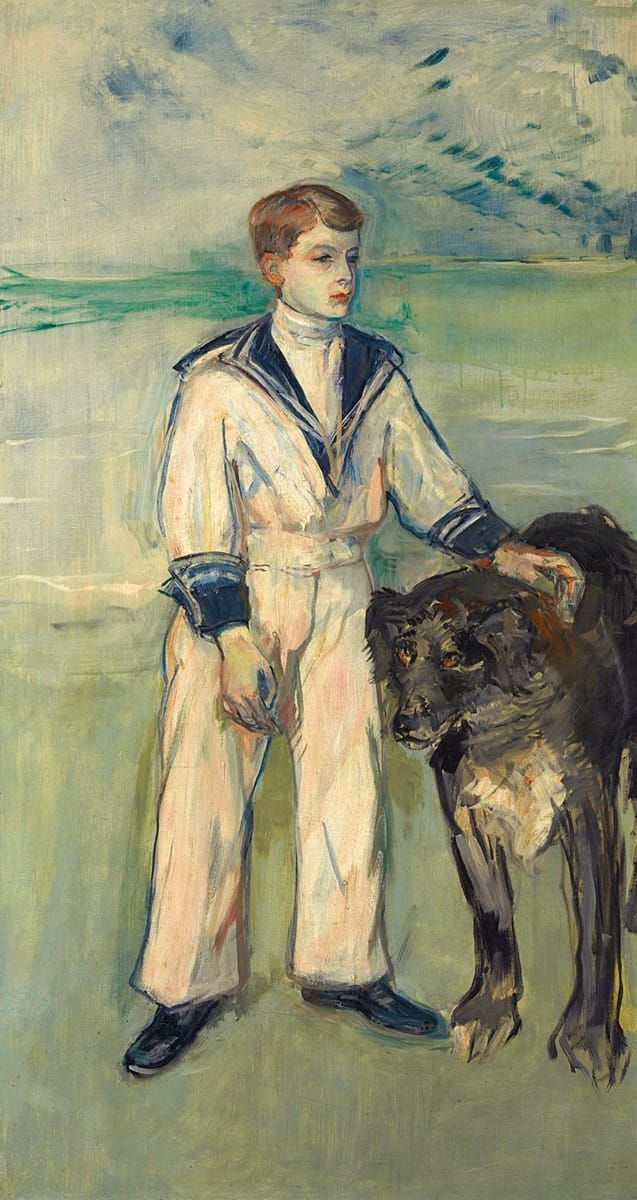 Artwork Title: L'Enfant au Chien, fils de Madame Marthe et la chienne Pamela-Taussat (Child and Dog, Son of Madame 