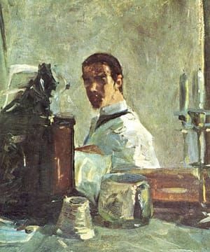 Artwork Title: Self Portrait in Front of a Mirror
