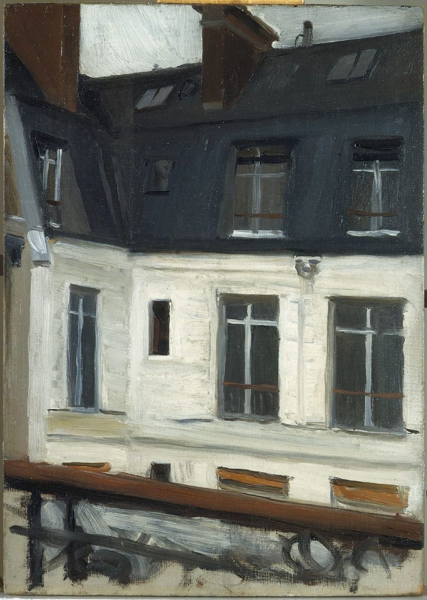 Artwork Title: View Across Interior Courtyard at 48 rue de Lille, Paris