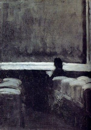 Artwork Title: Solitary Figure In A Theater