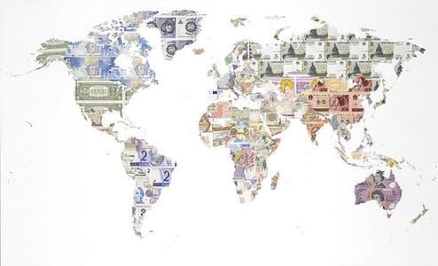 Artwork Title: Money Map Of The World