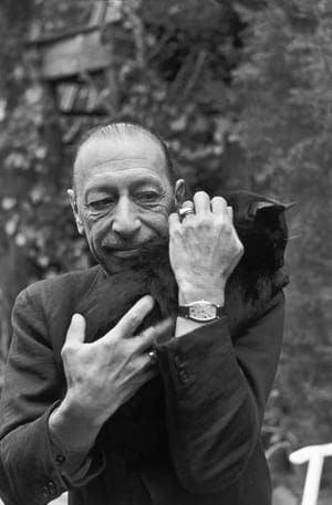 Artwork Title: Igor Stravinsky and his Cat, California