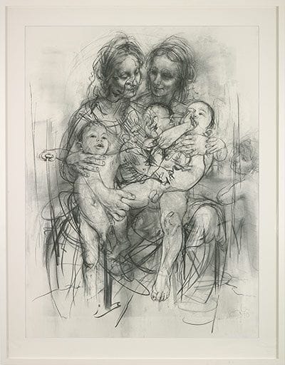 Jenny Saville - Reproduction drawing IV (after the Leonardo cartoon),