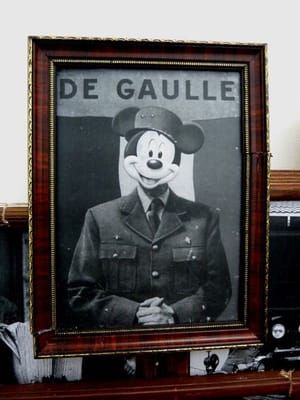 Artwork Title: Untitled (mickey Mouse Vs. Charles De Gaulle)