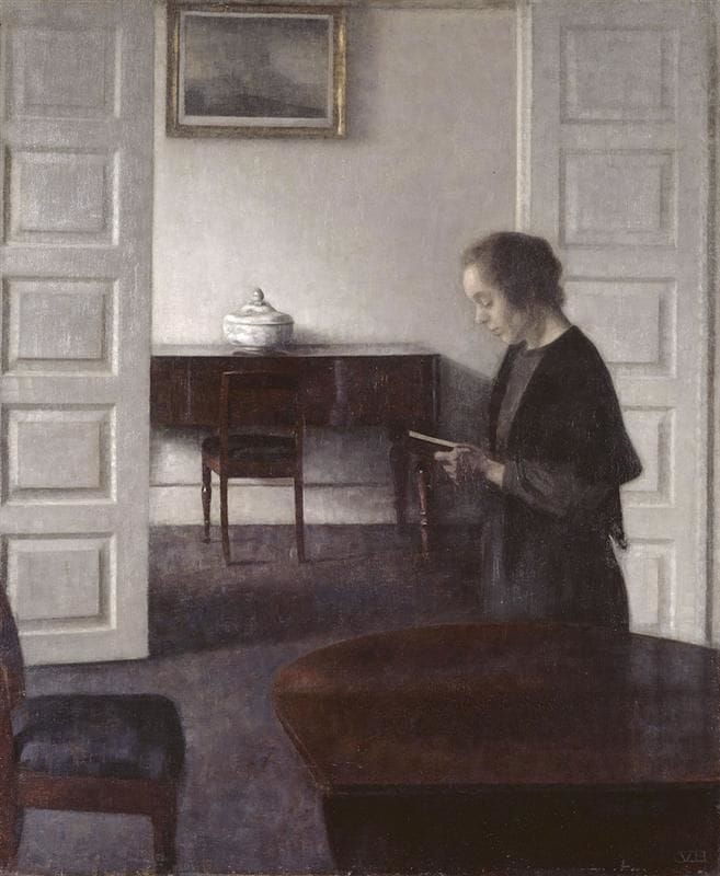 Artwork Title: Interior with a Reading Lady