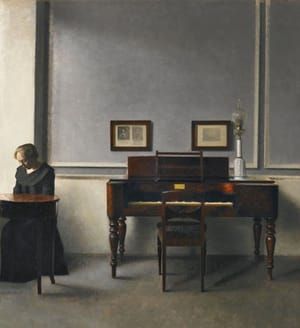 Artwork Title: Ida in an Interior with Piano