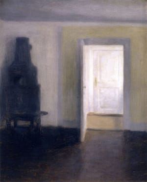 Artwork Title: Interior, An Old Stove, Albertines Lyst, Lyngby