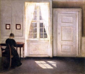 Artwork Title: Interior from Strandgade with Sunlight on the Floor