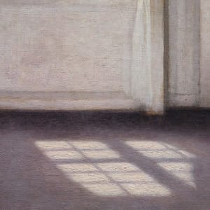 Artwork Title: Interior from Strandgade with Sunlight on the Floor