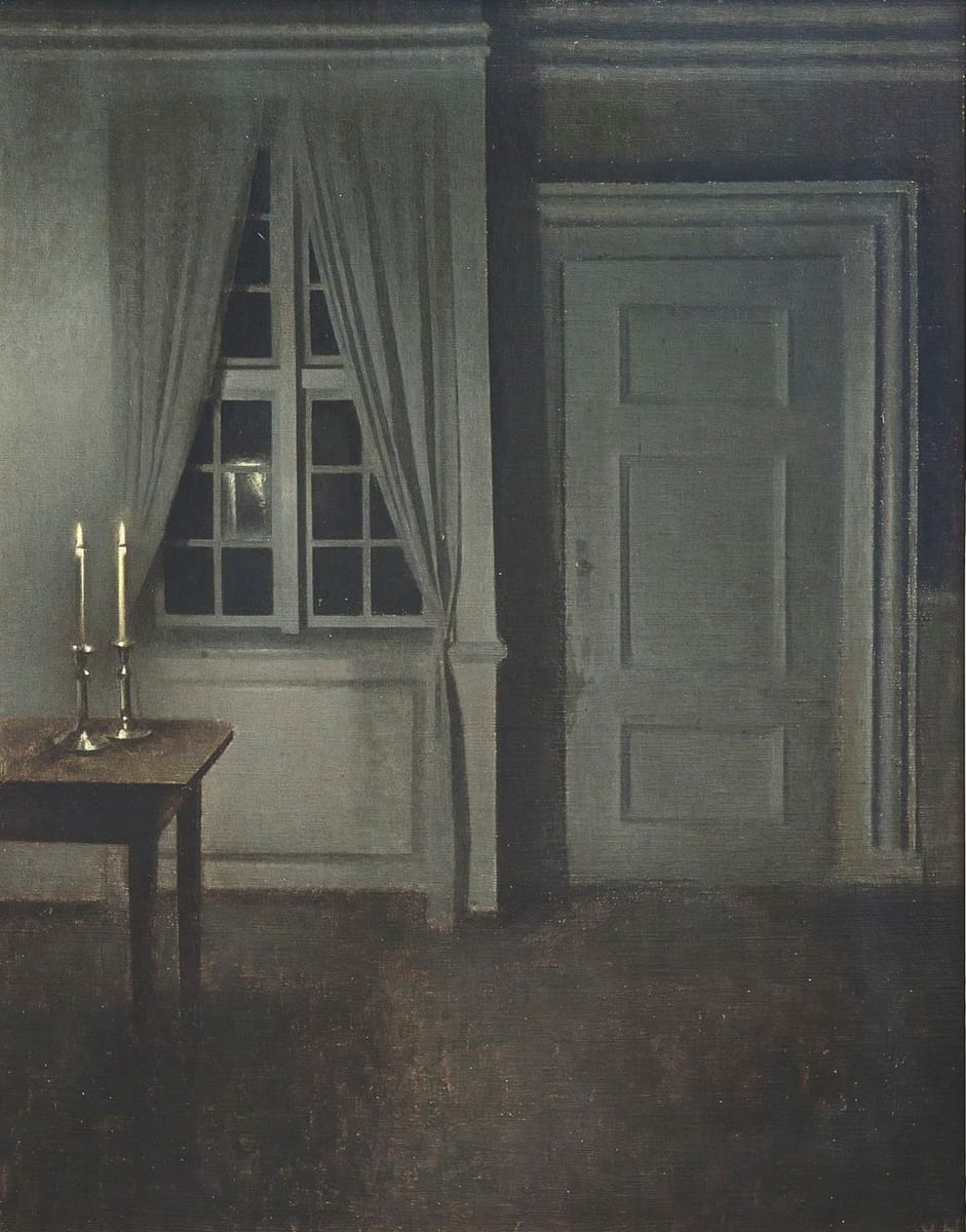 Artwork Title: Interior With Two Candles