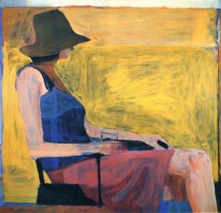 Artwork Title: Seated Figure with a Hat