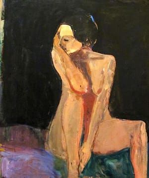 Artwork Title: Seated Nude - Arm on Knee