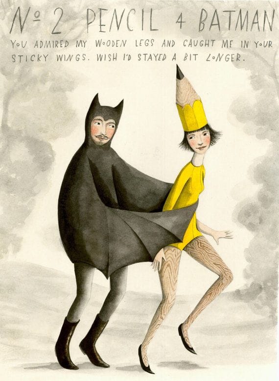 Artwork Title: Batman And Pencil