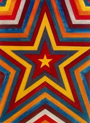Artwork Title: Five Pointed Star with Bands of Color