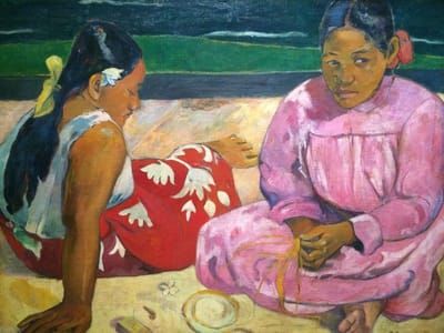 Artwork Title: Femmes de Tahiti, sur la plage