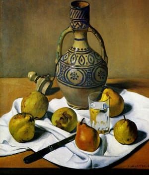 Artwork Title: Moroccan Jug and Pears