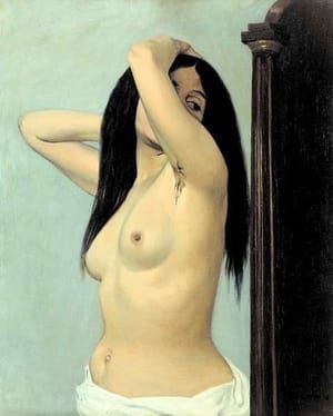 Artwork Title: Femme nue regardant dans une psychée