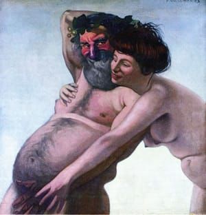Artwork Title: Naked Woman Fondling a Silenus
