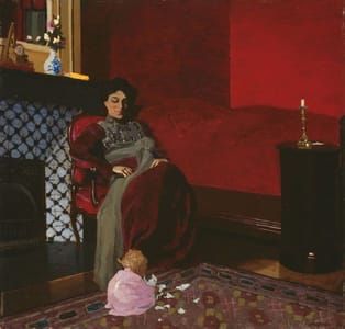 Artwork Title: Madame Vallotton and her Niece, Germaine Aghion