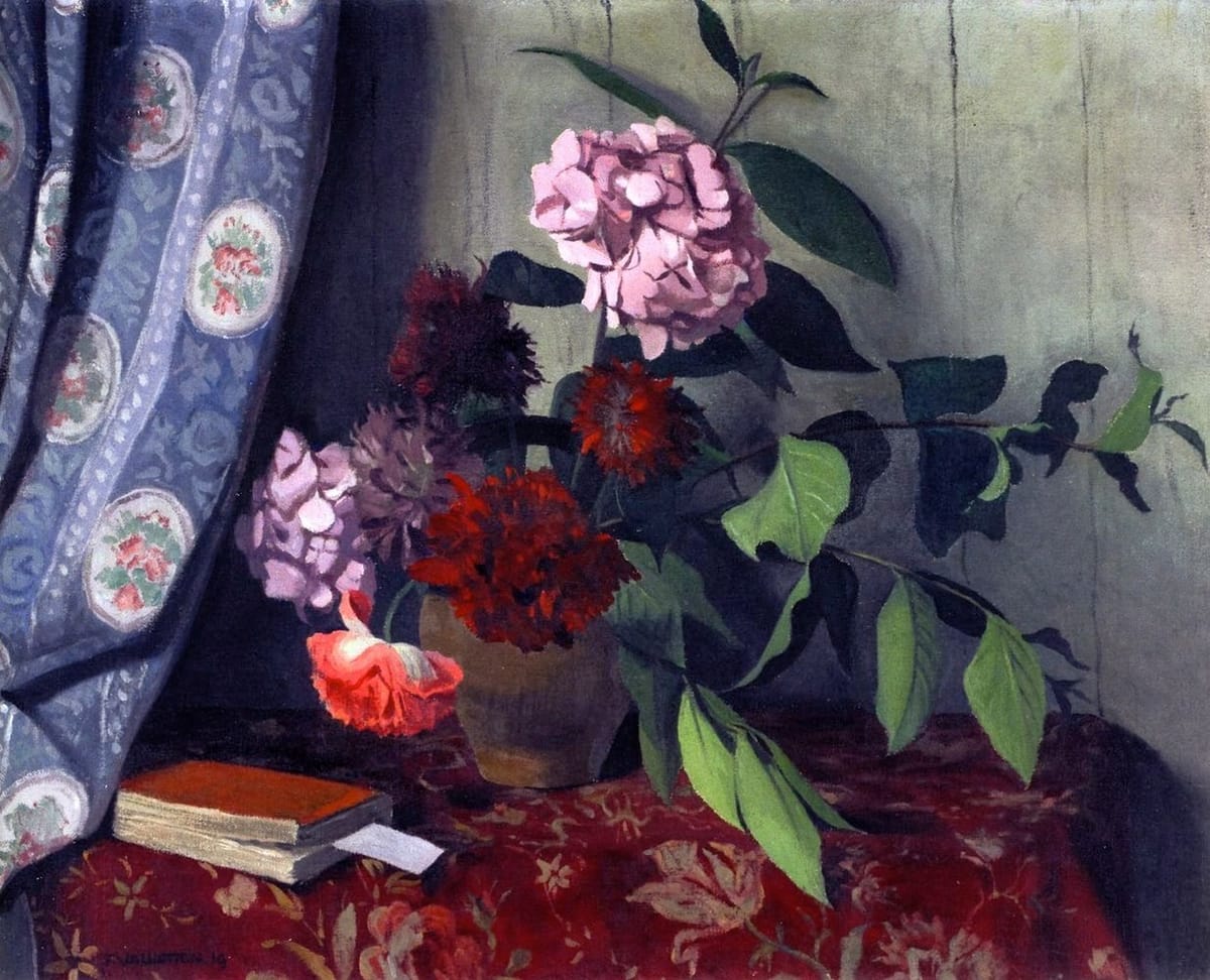 Artwork Title: Hydrangea and Poppies