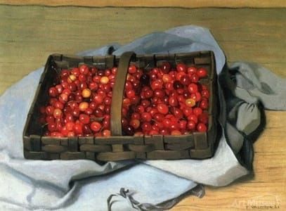 Artwork Title: Basket of Cherries