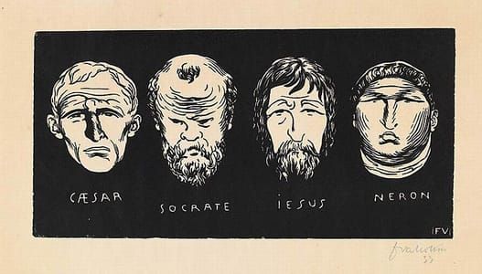 Artwork Title: César, Socrate, Jésus, Néron
