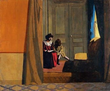 Artwork Title: Woman Reading to a Little Girl