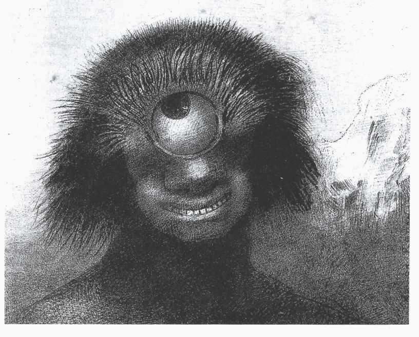 Artwork Title: The Misshapen Polyp Floated on the Shores, a Sort of Smiling and Hideous Cyclops. Plate III from the