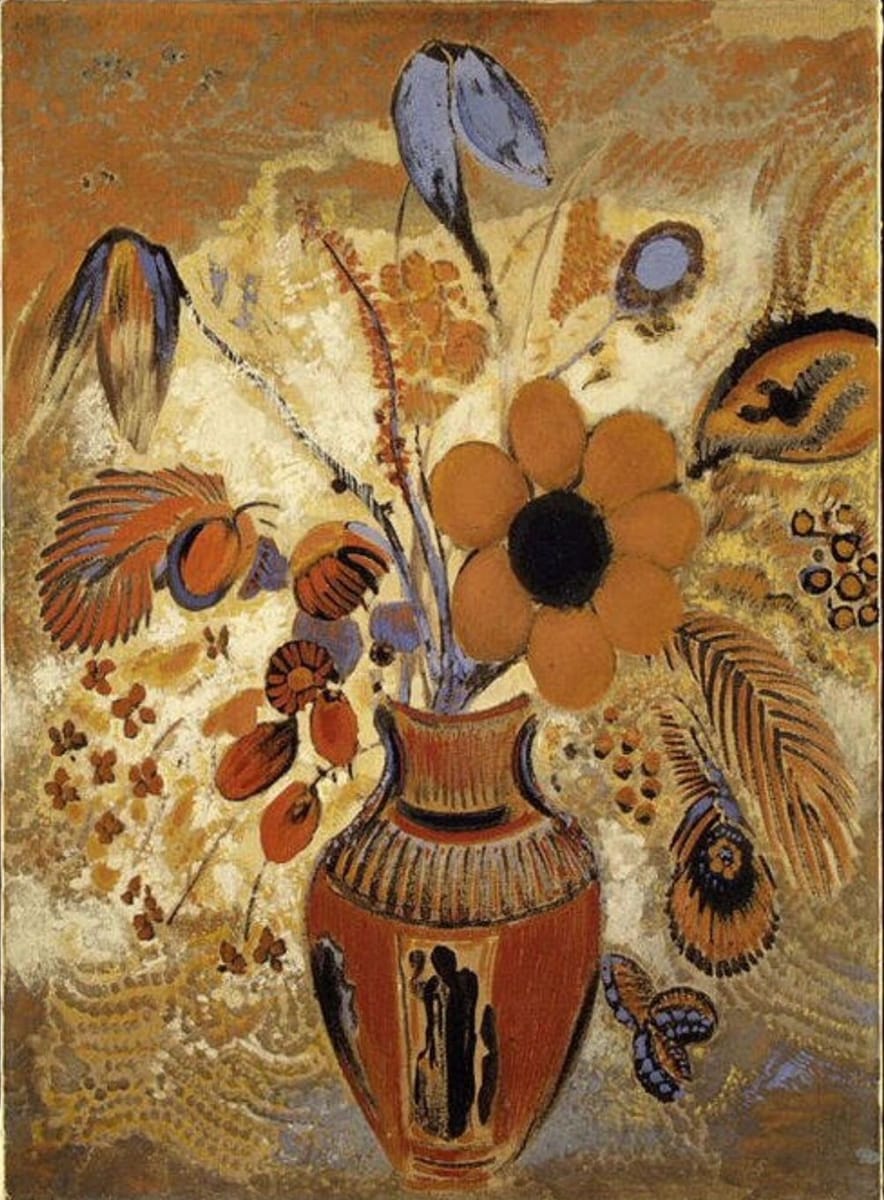 Artwork Title: Etruscan Vase with Flowers, 1900