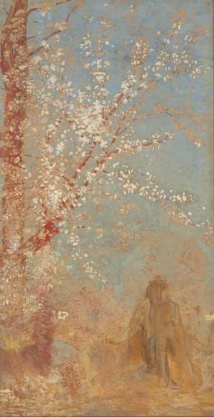 Artwork Title: Figure under a Blossoming Tree