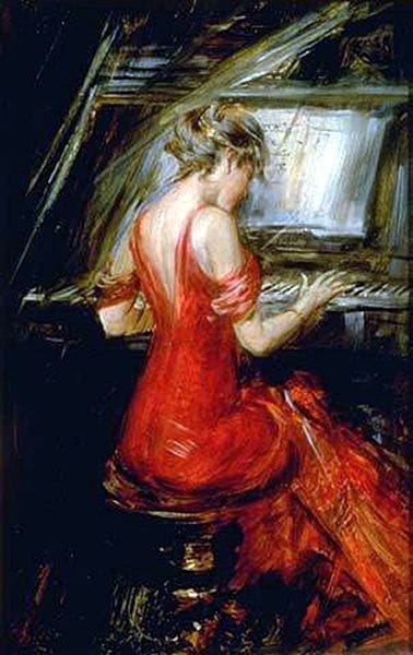 Artwork Title: The Woman in Red