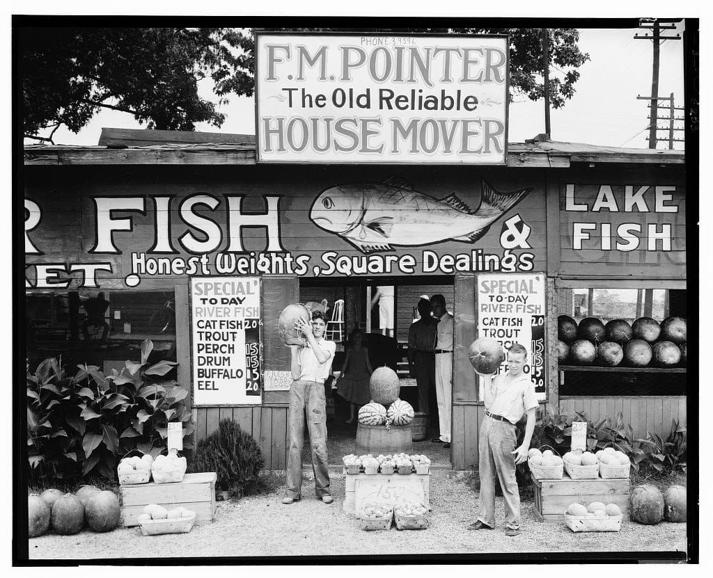 Artwork Title: Fish Market Near Birmingham, Alabama