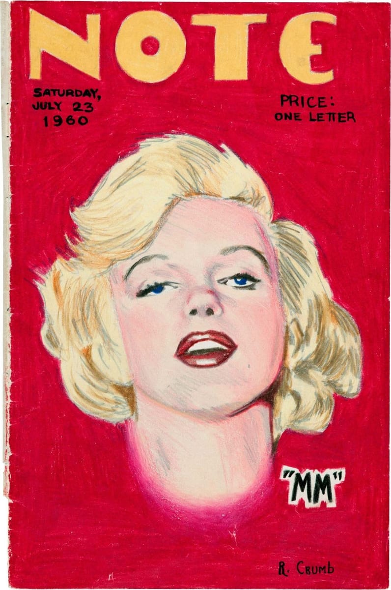 Artwork Title: Colored pencil illustration of Marilyn Monroe