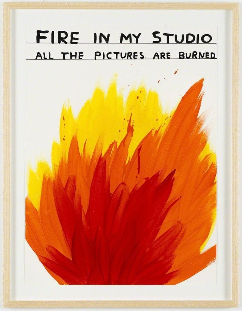 Artwork Title: Untitled (Fire in my studio)