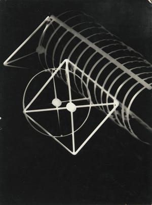 Artwork Title: Fotogramm (Photogram with Diagrammatic Squares and Circles)