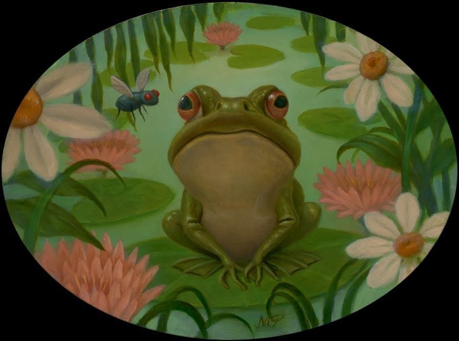 Artwork Title: Frog On A Lilly Pad