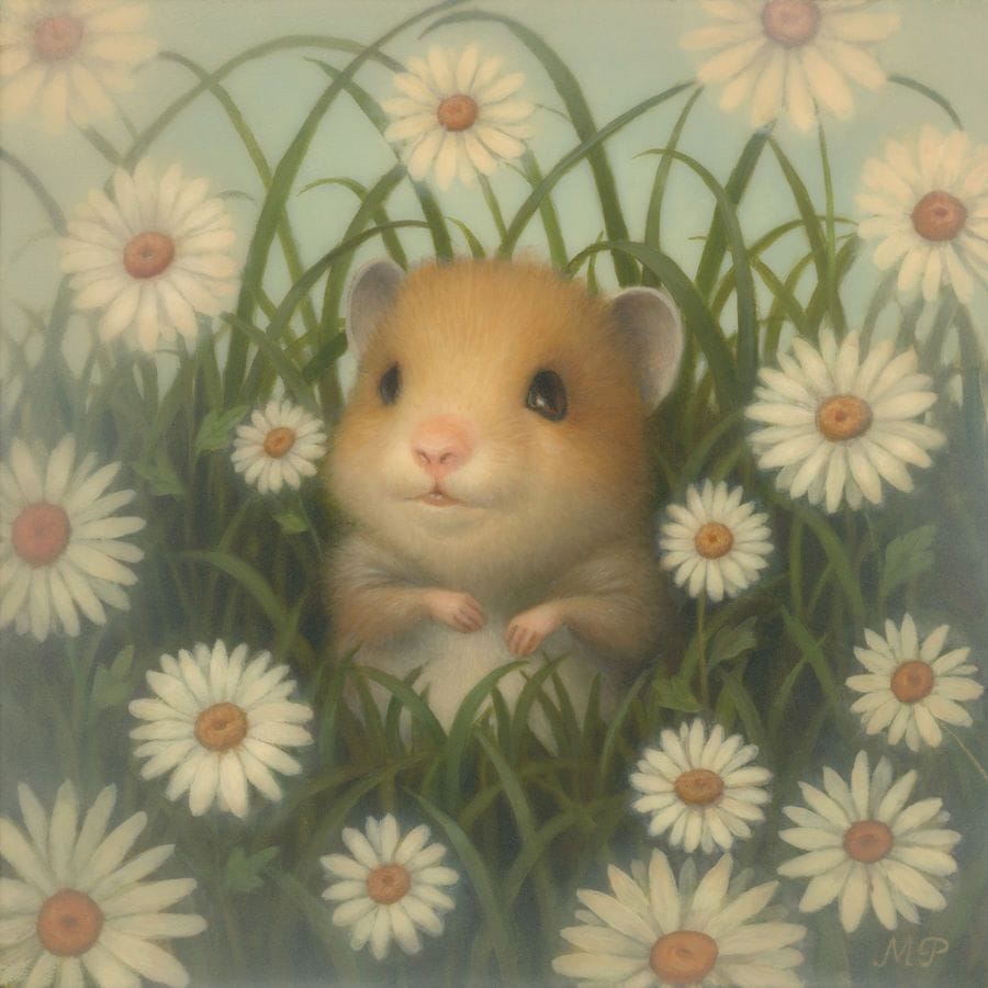Artwork Title: Hamster In The Grass