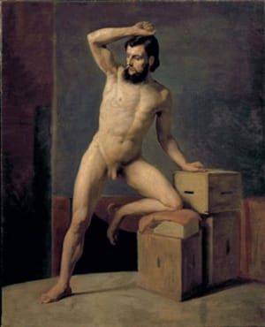 Artwork Title: Akt eines Mannes (Male Nude)