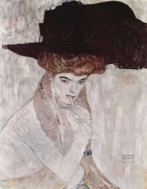Artwork Title: Black Feather Hat (Lady with Feather Hat)