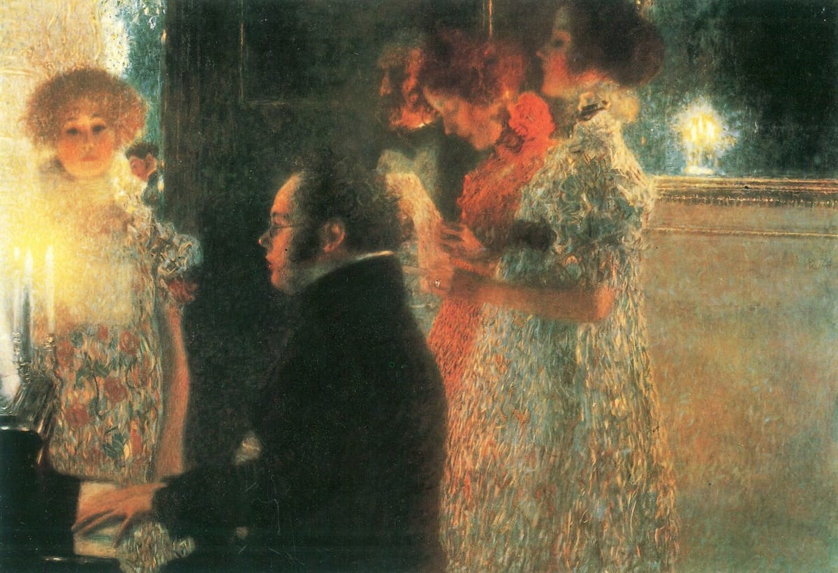 Artwork Title: Schubert At The Piano