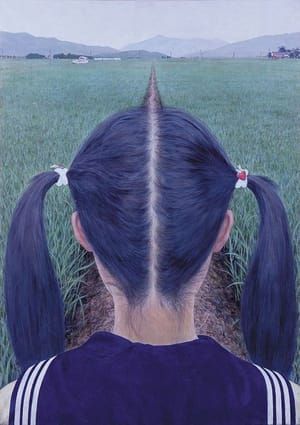 Artwork Title: A Path between Rice Fields